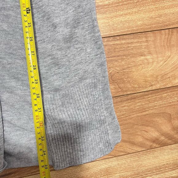 Echo Essential Open Cardigan Grey Heather Size XS / S Minimalist Long Sweater - Picture 7 of 7